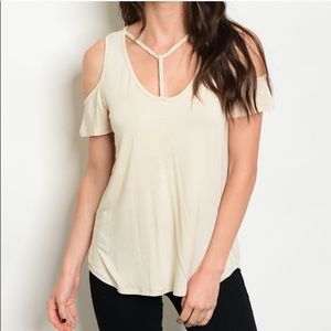 NWT Cold shoulder top. Super light. Multiple sizes